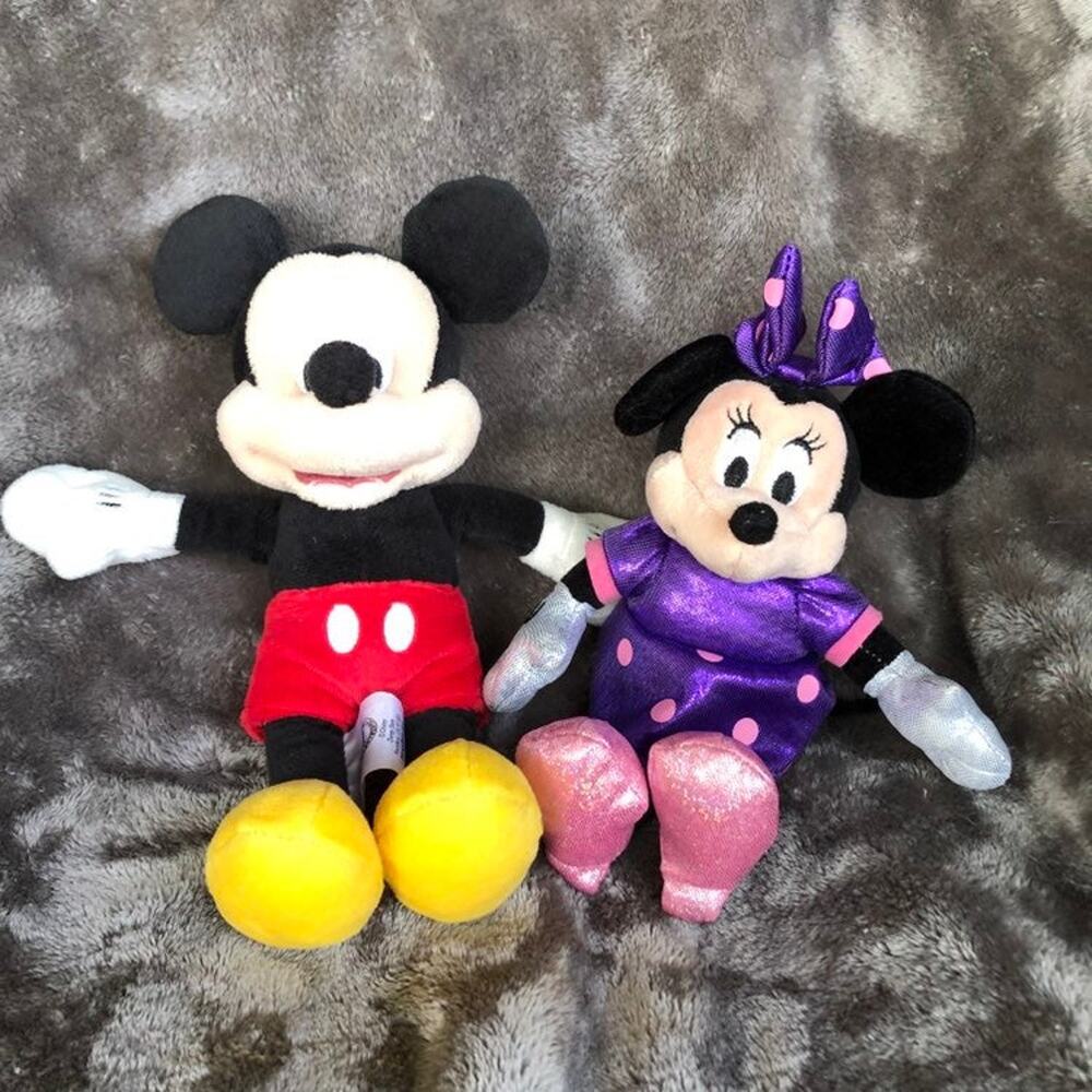 Mickey Mouse Plush TY Sparkles Minnie Mouse Plush Disney Stuffed Animal Toy